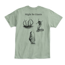 Load image into Gallery viewer, Cryptids on Sage Green T-Shirt (Unisex)