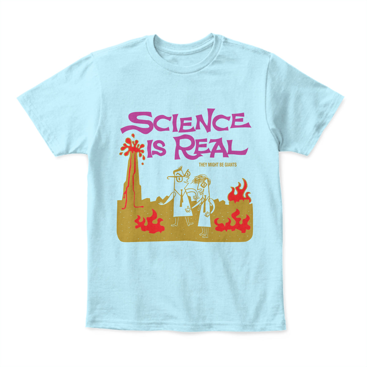 Science is Real Blue T-Shirt (Unisex) – They Might Be Giants