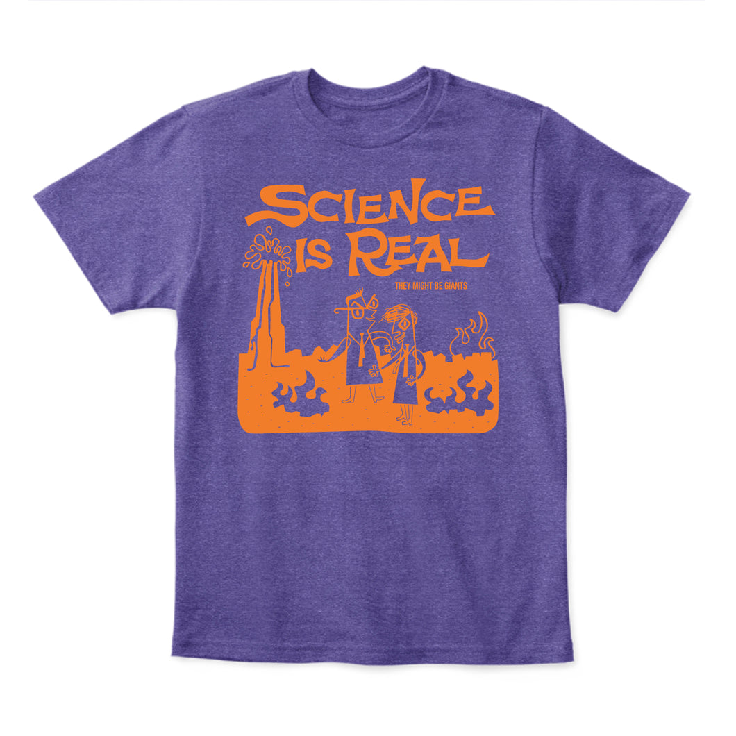 Science is Real Purple T-Shirt (Unisex)