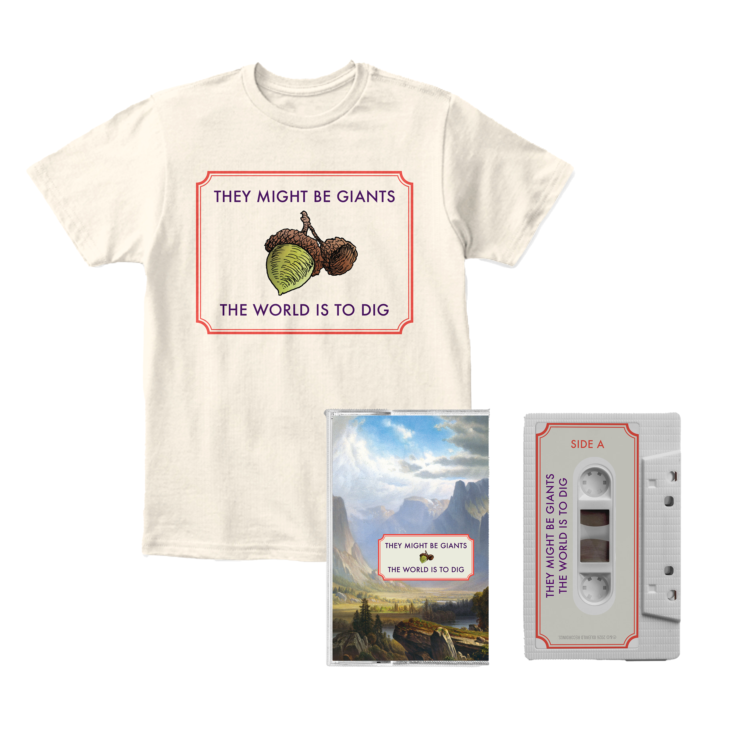 The World Is to Dig Cassette + Shirt – They Might Be Giants
