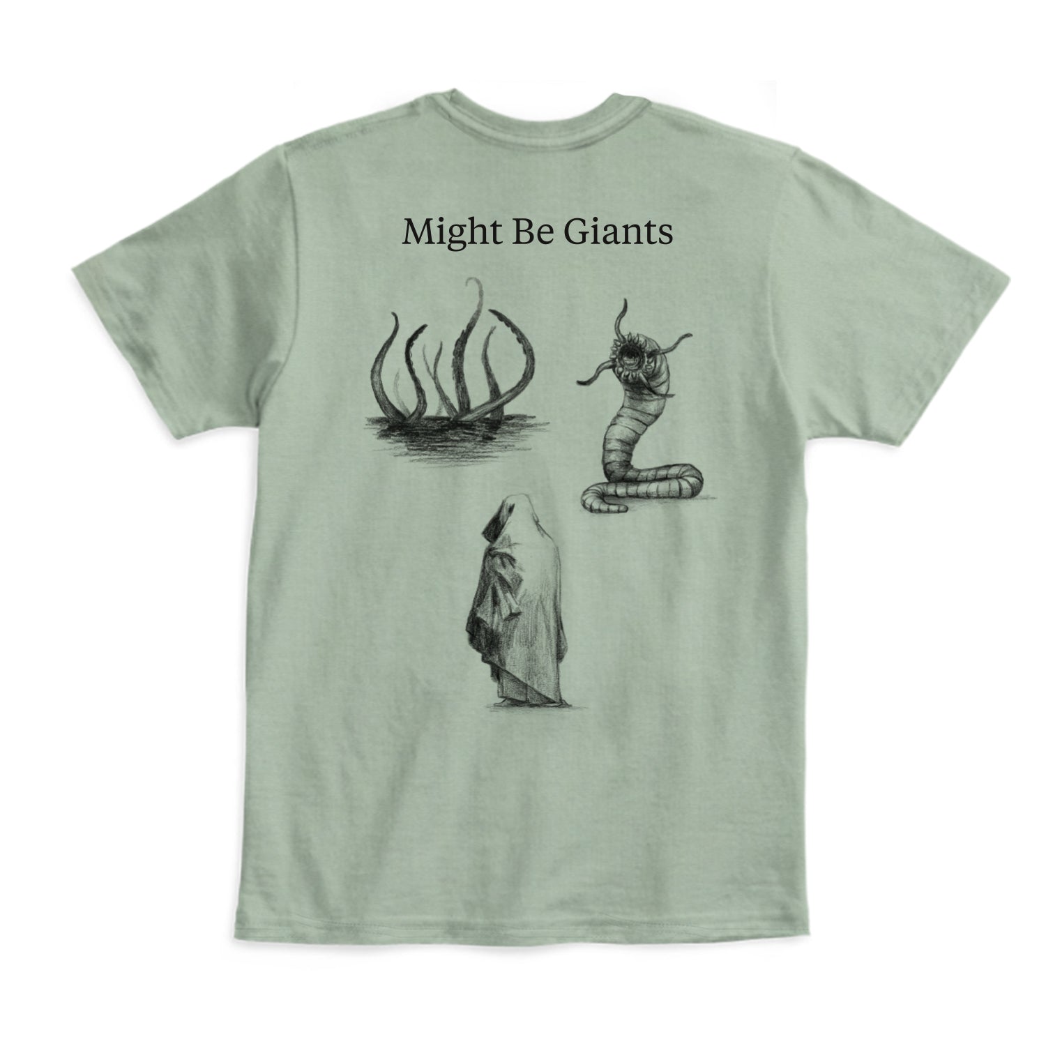 Cryptids on Sage Green T-Shirt (Unisex) – They Might Be Giants