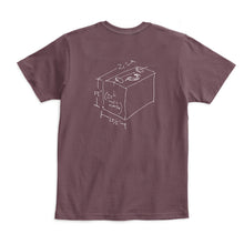 Load image into Gallery viewer, Accordion Shirt on Aubergine (Unisex)
