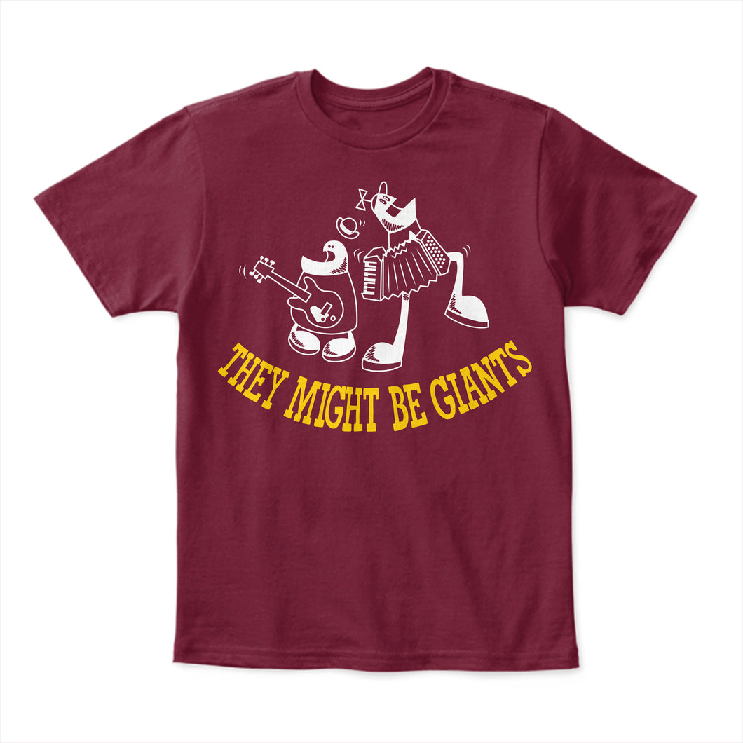 Homestar Runner Shirt on Maroon (Unisex) – They Might Be Giants