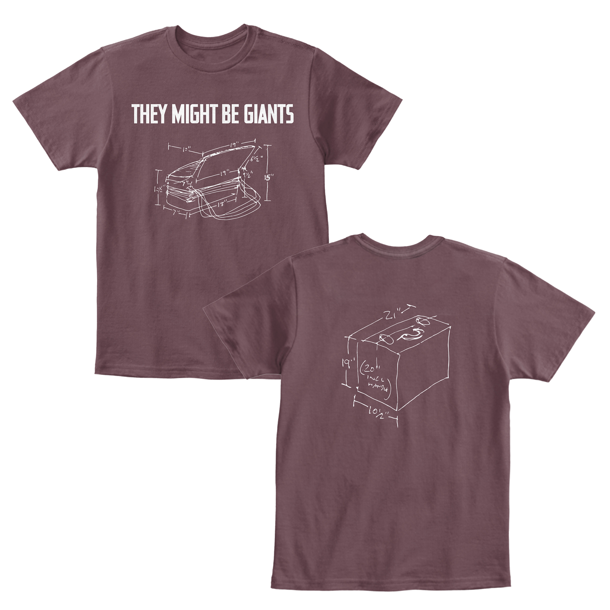 Accordion Shirt on Aubergine (Unisex) – They Might Be Giants