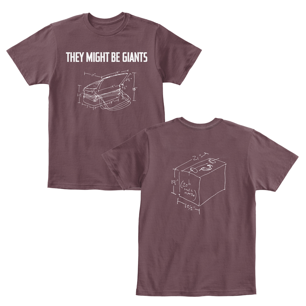 Accordion Shirt on Aubergine (Unisex) – They Might Be Giants