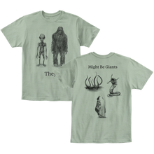 Load image into Gallery viewer, Cryptids on Sage Green T-Shirt (Unisex)
