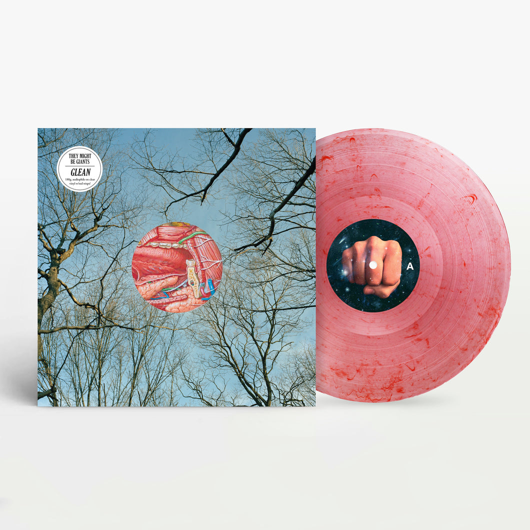 Glean Clear with Red Wisps 180g Vinyl