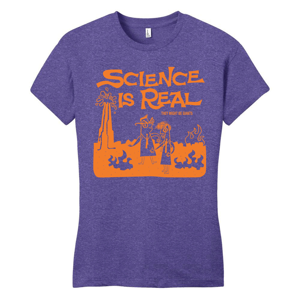 Science is Real Purple T-Shirt (Women's)