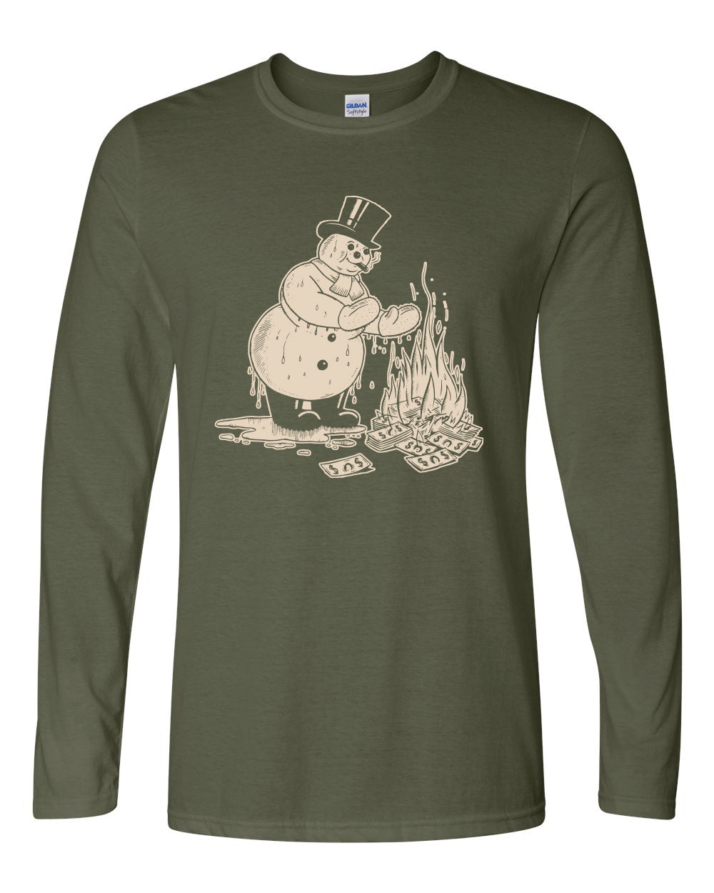 Snowman Long Sleeve T-Shirt (Unisex)